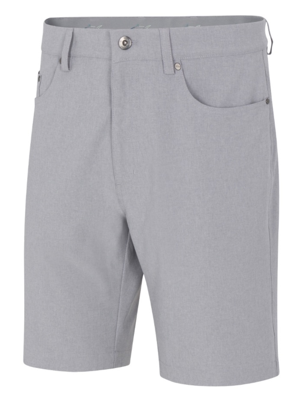 Greg Norman Collection Light Gray Performance Flat-Front Shorts